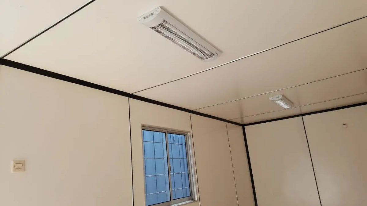 Conteneur de bureau de 20 pieds – 1 porte, 1 fenêtre