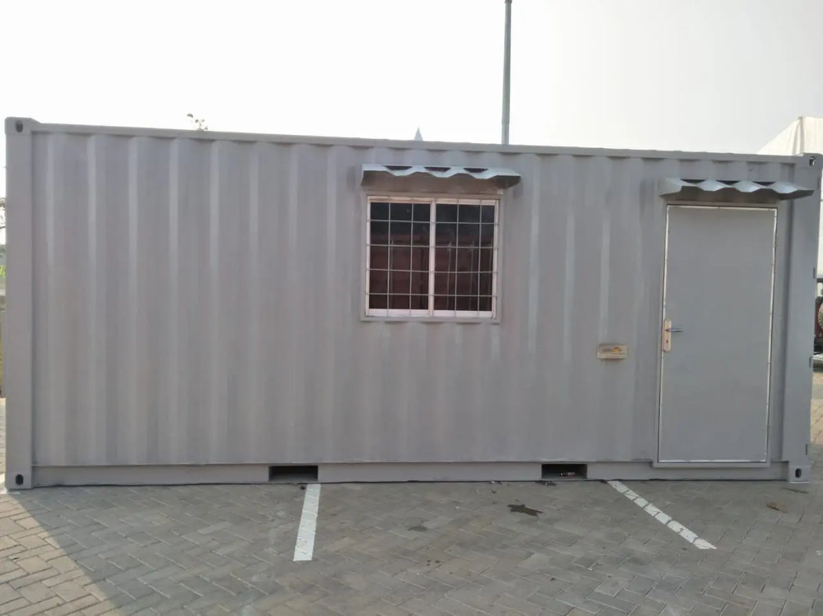 Conteneur de bureau de 20 pieds – 1 porte, 1 fenêtre
