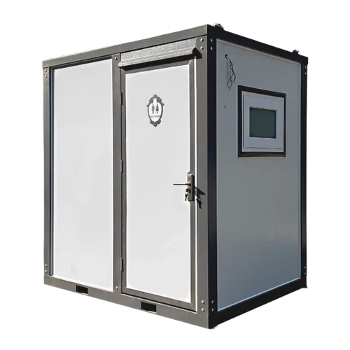 Toilettes portables avec rideau de douche