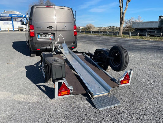 Remorque moto 2,50 m/600 kg TYPE-TOP