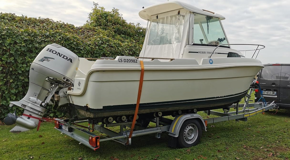 Remorque Porte Bateau Simple essieu avec Frein