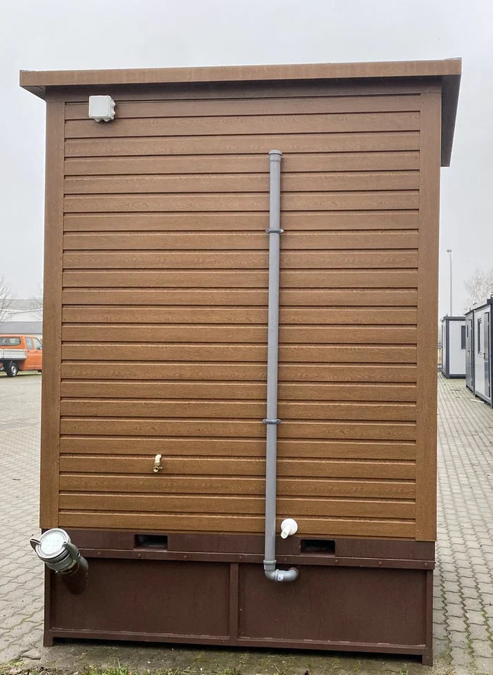 Conteneur sanitaire de 10 pieds de long sur 2,00 m x 2,00 m x 3,00 m