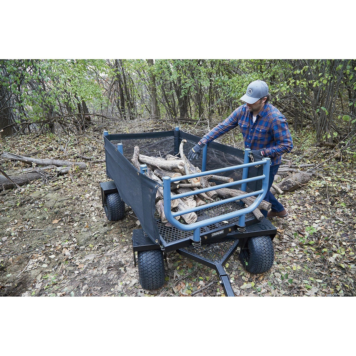 Wagon forestier 3 en 1 robuste